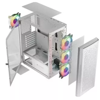 LOGIC PC-Gehäuse Aramis ARGB MIDI 1x USB 3.0, 2x USB 2.0 Audio, weiß, ohne Netzteil LOGIC PC-Gehäuse Aramis ARGB MIDI 1x USB 3.0, 2x USB 2.0 Audio, weiß, ohne Netzteil