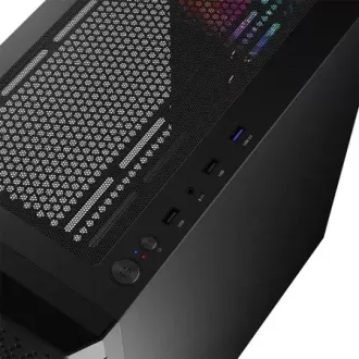 LOGIC PC-Gehäuse Aramis ARGB MIDI 1x USB 3.0, 2x USB 2.0   Audio, schwarz, ohne Netzteil