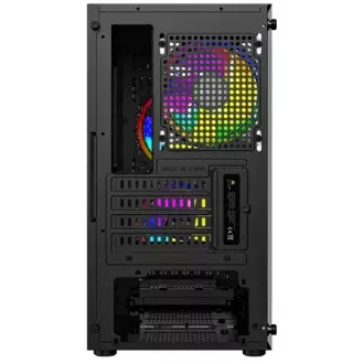 LOGIC PC-Gehäuse Aramis ARGB MINI 1x USB 3.0, 2x USB 2.0 Audio, schwarz, ohne Netzteil LOGIC PC-Gehäuse Aramis ARGB MINI 1x USB 3.0, 2x USB 2.0 Audio, schwarz, ohne Netzteil