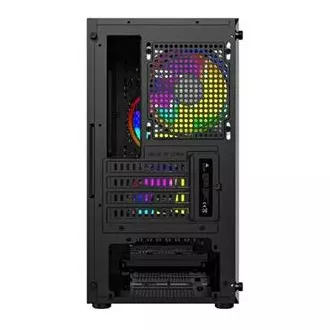 LOGIC PC-Gehäuse Aramis ARGB MINI 1x USB 3.0, 2x USB 2.0 Audio, schwarz, ohne Netzteil LOGIC PC-Gehäuse Aramis ARGB MINI 1x USB 3.0, 2x USB 2.0 Audio, schwarz, ohne Netzteil