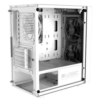 LOGIC PC-Gehäuse Atos ARGB MINI 1x USB 3.0, 2x USB 2.0 Audio, weiß, ohne Netzteil LOGIC PC-Gehäuse Atos ARGB MINI 1x USB 3.0, 2x USB 2.0 Audio, weiß, ohne Netzteil