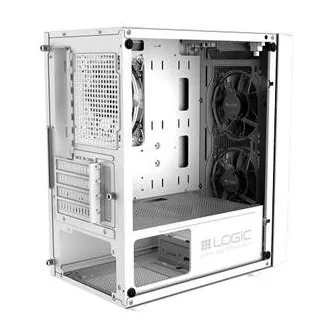LOGIC PC-Gehäuse Atos ARGB MINI 1x USB 3.0, 2x USB 2.0 Audio, weiß, ohne Netzteil LOGIC PC-Gehäuse Atos ARGB MINI 1x USB 3.0, 2x USB 2.0 Audio, weiß, ohne Netzteil