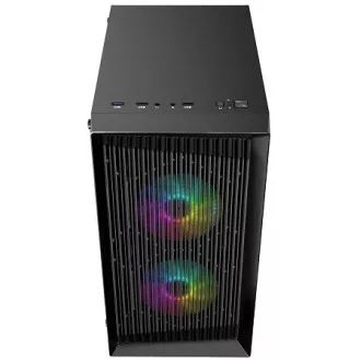LOGIC PC-Gehäuse Atos ARGB MINI 1x USB 3.0, 2x USB 2.0 Audio, schwarz, ohne Netzteil LOGIC PC-Gehäuse Atos ARGB MINI 1x USB 3.0, 2x USB 2.0 Audio, schwarz, ohne Netzteil