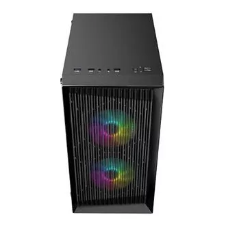 LOGIC PC-Gehäuse Atos ARGB MINI 1x USB 3.0, 2x USB 2.0 Audio, schwarz, ohne Netzteil LOGIC PC-Gehäuse Atos ARGB MINI 1x USB 3.0, 2x USB 2.0 Audio, schwarz, ohne Netzteil