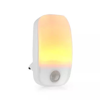 Nedis LNLW10WT- LED-Nachtlicht für Steckdosen | Bewegungssensor | Tag/Nachtsensor | 0,55 W | 11 lm | Warmweiß Nedis LNLW10WT- LED-Nachtlicht für Steckdosen | Bewegungssensor | Tag/Nachtsensor | 0,55 W | 11 lm | Warmweiß