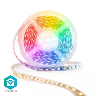 Nedis WIFILS52CRGBW Wi-Fi Smart LED Strip | Mehrere Farben | SMD | 5,00 m | IP21 | 2700 - 6500K | 960 lm | Android / IOS Nedis WIFILS52CRGBW Wi-Fi Smart LED Strip | Mehrere Farben | SMD | 5,00 m | IP21 | 2700 - 6500K | 960 lm | Android / IOS
