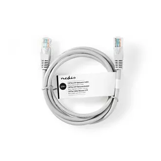 Nedis CCGL85230GY20 - Netzwerkkabel CAT6 U/UTP | RJ45 Stecker | RJ45 Stecker | 2,00 m | Rund | PVC | Grau Nedis CCGL85230GY20 - Netzwerkkabel CAT6 U/UTP | RJ45 Stecker | RJ45 Stecker | 2,00 m | Rund | PVC | Grau