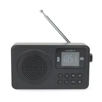 Nedis RDFM2225BK - FM Radio | 2 W | Power Accu / Power USB | Digital | 2 W | Bildschirmgröße: 1.77 "