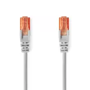 Nedis CCGL85230GY150 - Netzwerkkabel CAT6 U/UTP | RJ45 Stecker - RJ45 Stecker | 15,00 m | Rund | PVC | Grau
