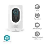 Nedis WIFICBO33WT – SmartLife Außenkamera | WLAN | Scheinwerfer | 3 MP Full HD 1296p | IP65 | Bewegungssensor | Weiß