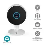 Nedis WIFICI08CWT SmartLife Innenkamera | WLAN | 3 MP Full HD 1296p | Bewegungssensor | Nachtsicht | Weiß