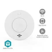 Nedis WIFIDS30WT SmartLife Rauchmelder | Batteriebetrieb | Lebensdauer des Sensors: 10 Jahre | 85 dB | Weiß