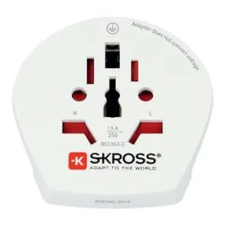 Skross SKR1500211EC – Reiseadapter für Europa für 2- und 3-polige Geräte aus über 220 Ländern Skross SKR1500211EC – Reiseadapter für Europa für 2- und 3-polige Geräte aus über 220 Ländern