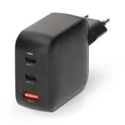 Nedis WCGPD45W100WT – Netzladegerät | 45 W | GaN | PD3.0 | Schnellladefunktion | 2 Ausgänge | 2x USB-C | Weiß