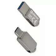 PLATINET flash drive USB 3.2 METAL WATERPROOF DUAL USB-C USB-A 128GB