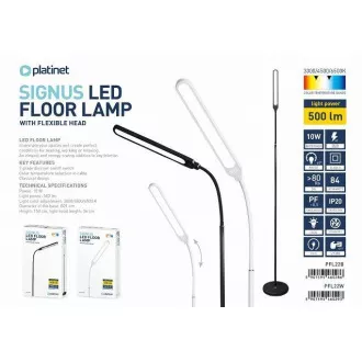 PLATINET Stehleuchte SIGNUS 10W 84 LED 500 Lumen, schwarz, Höhe 150cm PLATINET Stehleuchte SIGNUS 10W 84 LED 500 Lumen, schwarz, Höhe 150cm