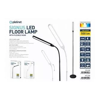 PLATINET Stehleuchte SIGNUS 10W 84 LED 500 Lumen, schwarz, Höhe 150cm PLATINET Stehleuchte SIGNUS 10W 84 LED 500 Lumen, schwarz, Höhe 150cm