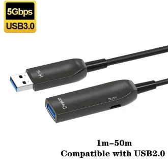 PremiumCord USB3.0   2.0 Optisches AOC Verlängerungskabel A/Stecker - A/Buchse 7m