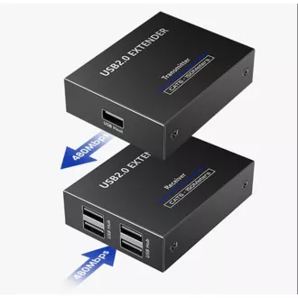 PremiumCord 4-Port USB 2.0 Extender über Cat5/Cat5e/Cat6 bis zu 150m