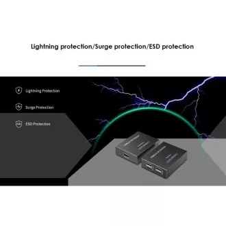 PremiumCord 4-Port USB 2.0 Extender über Cat5/Cat5e/Cat6 bis zu 150m
