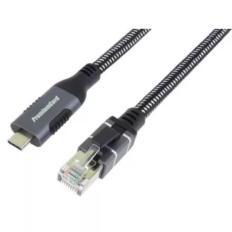 PremiumCord Ethernet-Kabel USB-C -> LAN RJ45 10/100/1000 MBIT 1m PremiumCord Ethernet-Kabel USB-C -> LAN RJ45 10/100/1000 MBIT 1m