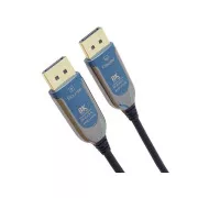 PremiumCord 8K Optisches DisplayPort 1.4 Anschlusskabel M/M, vergoldeter Stecker 30m