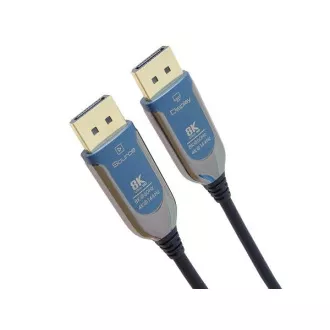 PremiumCord 8K Optisches DisplayPort 1.4 Anschlusskabel M/M, vergoldeter Stecker 50m PremiumCord 8K Optisches DisplayPort 1.4 Anschlusskabel M/M, vergoldeter Stecker 50m