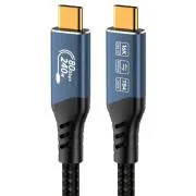PremiumCord USB4 Version 2.0, 80 Gbit/s, 16K@60Hz, 240 W, Thunderbolt 3 und 4-Kabel, 1,2 m