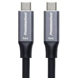 PremiumCord USB-C-Kabel (USB 3.2 GEN 2, 5 A, 100 W, 10 Gbit/s), schwarz, 5 m PremiumCord USB-C-Kabel (USB 3.2 GEN 2, 5 A, 100 W, 10 Gbit/s), schwarz, 5 m