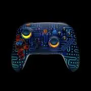PowerA Kabelloser Controller für Nintendo Switch – Pac-Man, Neon Arcade, beleuchtet