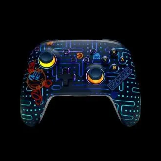 PowerA Kabelloser Controller für Nintendo Switch – Pac-Man, Neon Arcade, beleuchtet