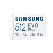 Samsung EVO Plus/Micro SDXC/512GB/160MBps/UHS-I U3/Klasse 10/  Adapter