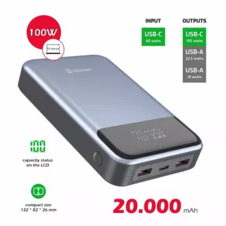 SWISSTEN POWER BANK 20000 mAh 100W STROMVERSORGUNG FÜR NOTEBOOKS SWISSTEN POWER BANK 20000 mAh 100W STROMVERSORGUNG FÜR NOTEBOOKS