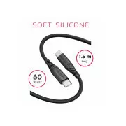 SWISSTEN DATENKABEL SOFT SILIKON USB-C / USB-C 1,5 M 60W SCHWARZ