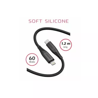 SWISSTEN DATENKABEL WEICHES SILIKON USB-C / LIGHTNING 1,2 M 60W SCHWARZ SWISSTEN DATENKABEL WEICHES SILIKON USB-C / LIGHTNING 1,2 M 60W SCHWARZ