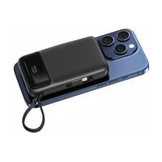 SWISSTEN POWER BANK 10000 mAh PD 20 W MIT INTEGRIERTEN USB-C- UND LIGHTNING-KABELN (MagSafe-kompatibel) SWISSTEN POWER BANK 10000 mAh PD 20 W MIT INTEGRIERTEN USB-C- UND LIGHTNING-KABELN (MagSafe-kompatibel)