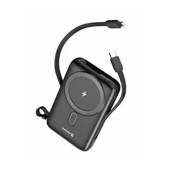 SWISSTEN POWER BANK 10000 mAh PD 20 W MIT INTEGRIERTEN USB-C- UND LIGHTNING-KABELN (MagSafe-kompatibel) SWISSTEN POWER BANK 10000 mAh PD 20 W MIT INTEGRIERTEN USB-C- UND LIGHTNING-KABELN (MagSafe-kompatibel)