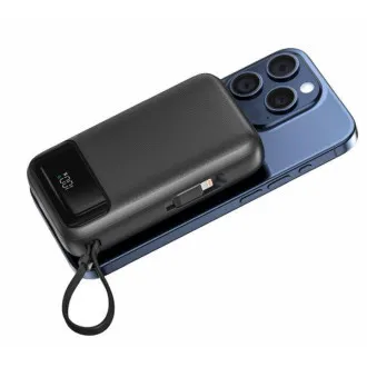 SWISSTEN POWER BANK 20.000 mAh PD 20 W MIT INTEGRIERTEN USB-C- UND LIGHTNING-KABELN (MagSafe-kompatibel) SWISSTEN POWER BANK 20.000 mAh PD 20 W MIT INTEGRIERTEN USB-C- UND LIGHTNING-KABELN (MagSafe-kompatibel)