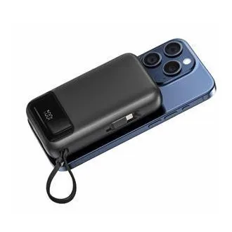 SWISSTEN POWER BANK 20.000 mAh PD 20 W MIT INTEGRIERTEN USB-C- UND LIGHTNING-KABELN (MagSafe-kompatibel) SWISSTEN POWER BANK 20.000 mAh PD 20 W MIT INTEGRIERTEN USB-C- UND LIGHTNING-KABELN (MagSafe-kompatibel)
