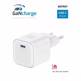 SWISSTEN NETZWERK ADAPTER GaN 1x USB-C 20W STROMVERSORGUNG WEISS SWISSTEN NETZWERK ADAPTER GaN 1x USB-C 20W STROMVERSORGUNG WEISS