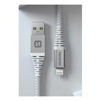 SWISSTEN DATENKABEL KEVLAR USB / LIGHTNING 1.5 M WEISS SWISSTEN DATENKABEL KEVLAR USB / LIGHTNING 1.5 M WEISS