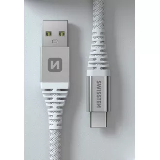 SWISSTEN DATENKABEL KEVLAR USB/USB-C 1.5 M WEISS SWISSTEN DATENKABEL KEVLAR USB/USB-C 1.5 M WEISS