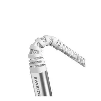 SWISSTEN DATENKABEL KEVLAR USB-C / USB-C 1,5 M WEISS SWISSTEN DATENKABEL KEVLAR USB-C / USB-C 1,5 M WEISS