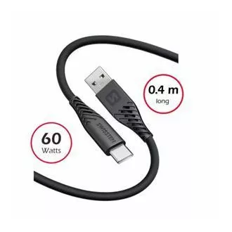 SWISSTEN DATENKABEL SOFT SILIKON USB / USB-C 0,4 M SCHWARZ SWISSTEN DATENKABEL SOFT SILIKON USB / USB-C 0,4 M SCHWARZ