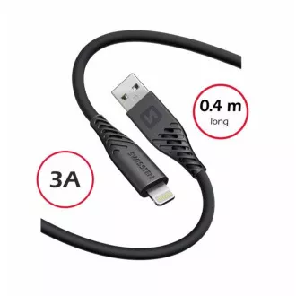 SWISSTEN DATENKABEL WEICHES SILIKON USB-A / LIGHTNING 0.4 M SCHWARZ SWISSTEN DATENKABEL WEICHES SILIKON USB-A / LIGHTNING 0.4 M SCHWARZ