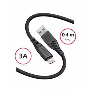 SWISSTEN DATENKABEL WEICHES SILIKON USB-A / LIGHTNING 0.4 M SCHWARZ SWISSTEN DATENKABEL WEICHES SILIKON USB-A / LIGHTNING 0.4 M SCHWARZ