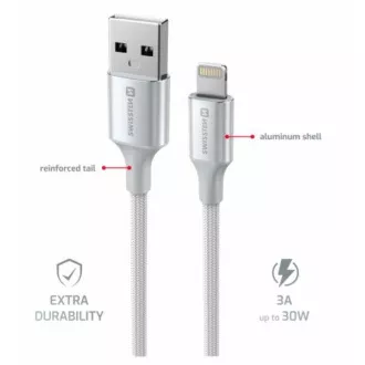 SWISSTEN DATENKABEL TEXTIL II USB / LIGHTNING 1.5 M WEISS SWISSTEN DATENKABEL TEXTIL II USB / LIGHTNING 1.5 M WEISS
