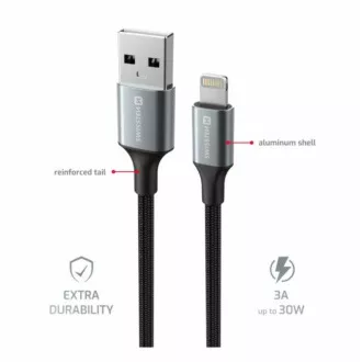 SWISSTEN DATENKABEL TEXTIL II USB / LIGHTNING 1,5 M SCHWARZ SWISSTEN DATENKABEL TEXTIL II USB / LIGHTNING 1,5 M SCHWARZ