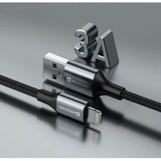 SWISSTEN DATENKABEL TEXTIL II USB / LIGHTNING 1,5 M SCHWARZ SWISSTEN DATENKABEL TEXTIL II USB / LIGHTNING 1,5 M SCHWARZ
