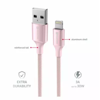 SWISSTEN DATENKABEL TEXTIL II USB / LIGHTNING 1,5 M ROSA SWISSTEN DATENKABEL TEXTIL II USB / LIGHTNING 1,5 M ROSA